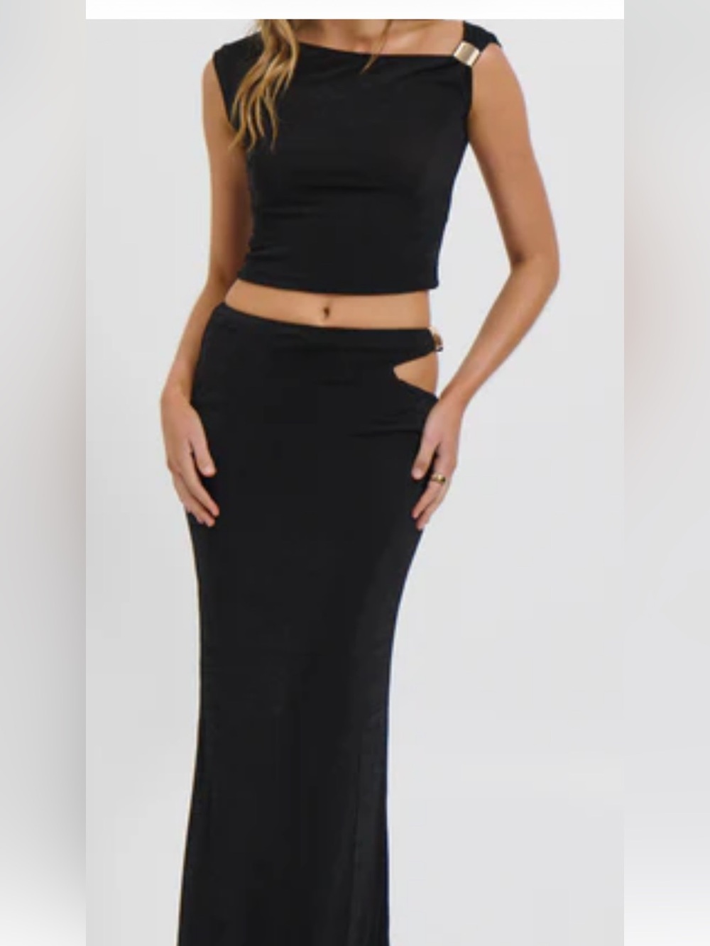 Black Cutout set- bronze snake